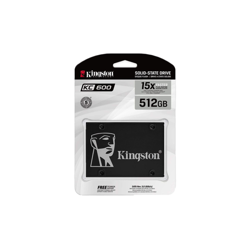 Kingston 2.5" SSD KC600 SATA 6GB/S