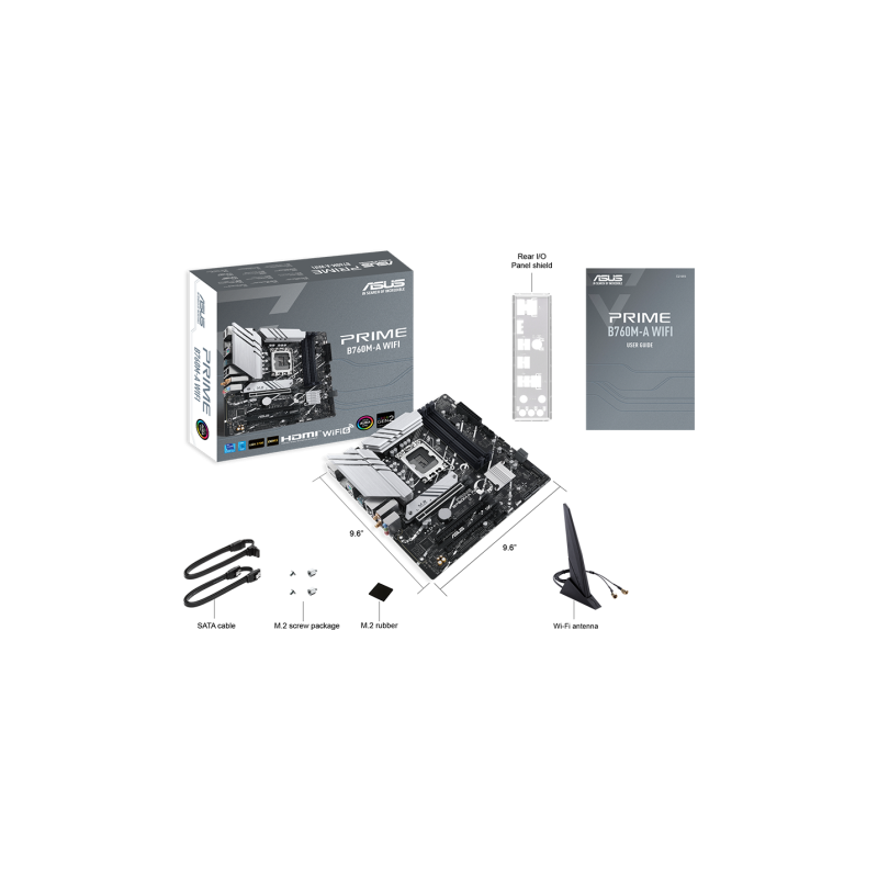 Asus Prime B760M-A WIFI 4DDR4 2XM.2 Motherboard | WIFI BT