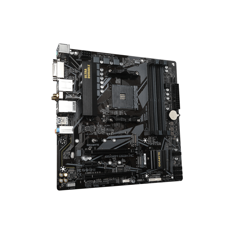 Gigabyte B550M-DS3H AC AMD Socket AM4 Motherboard