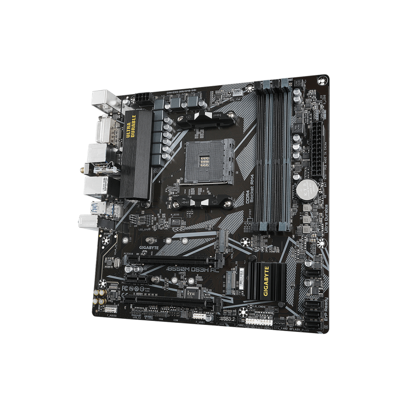 Gigabyte B550M-DS3H AC AMD Socket AM4 Motherboard