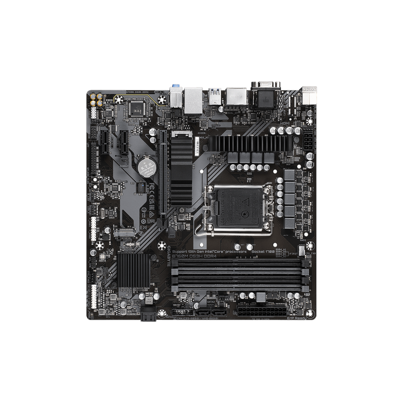 Gigabyte B760M DS3H 4DDR4 2XM.2 Motherboard (DB15, HDMI, 2XDP)