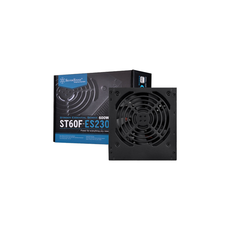 Silverstone ST60F-ES230 Strider Essential 600W PSU (Non-Modular Cabling)