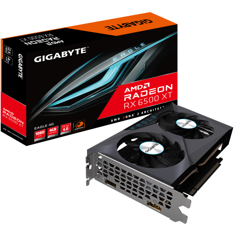 Gigabyte Radeon RX 6500 XT Eagle 4GB GDDR6 Graphics Card