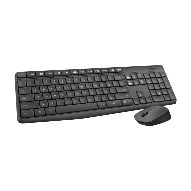 Logitech Wireless Keyboard Mouse MK235 Black