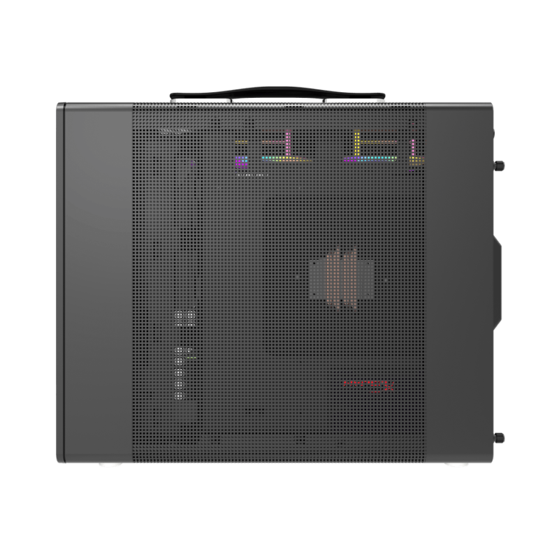 Darkflash WD200 M-ATX Case Wood Edition W/ Metal Mesh Panel (Black)