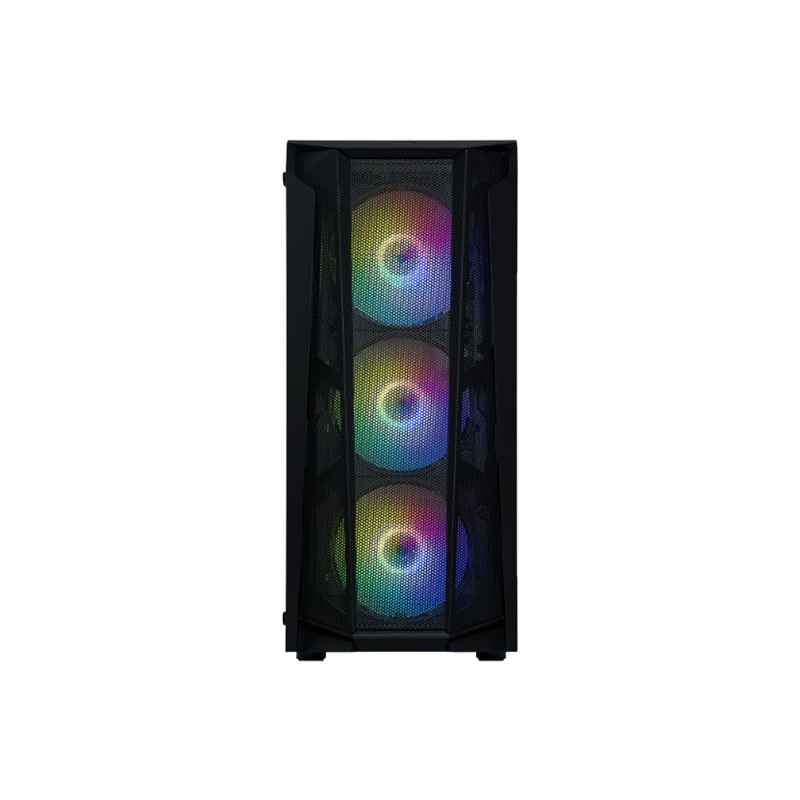 Frontier Cronus CR19A Black Tempered ATX Case (4 LED Fans)