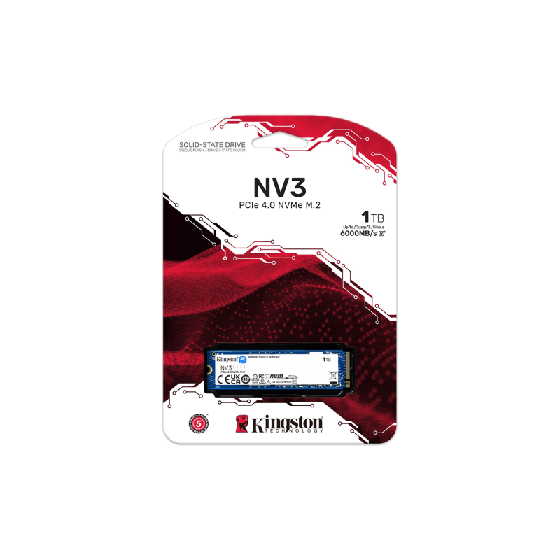 Kingston 1TB NV3 PCIe 4.0 NVMe SSD SNV3S/1000G