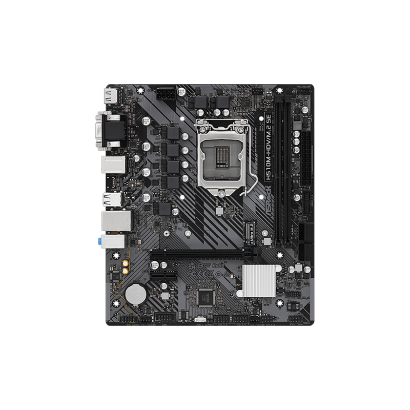 ASRock H510M-HDV M.2 SE 2DDR4 M. Motherboard HDMI DVI D Sub