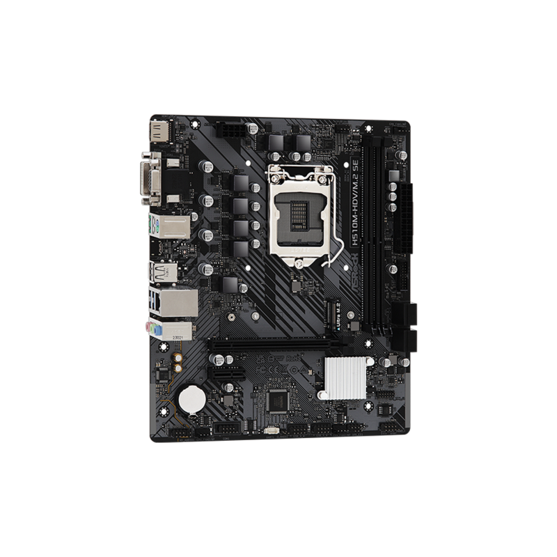 ASRock H510M-HDV M.2 SE 2DDR4 M. Motherboard HDMI DVI D Sub