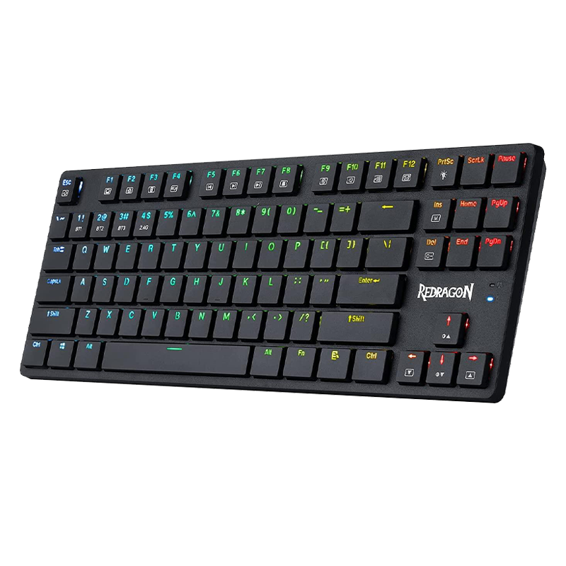 REDRAGON ANUBIS RGB WIRED/WIRELESS/BLUETOOTH TKL MECHANICAL KEYBOARD (BROWN SWITCH)
